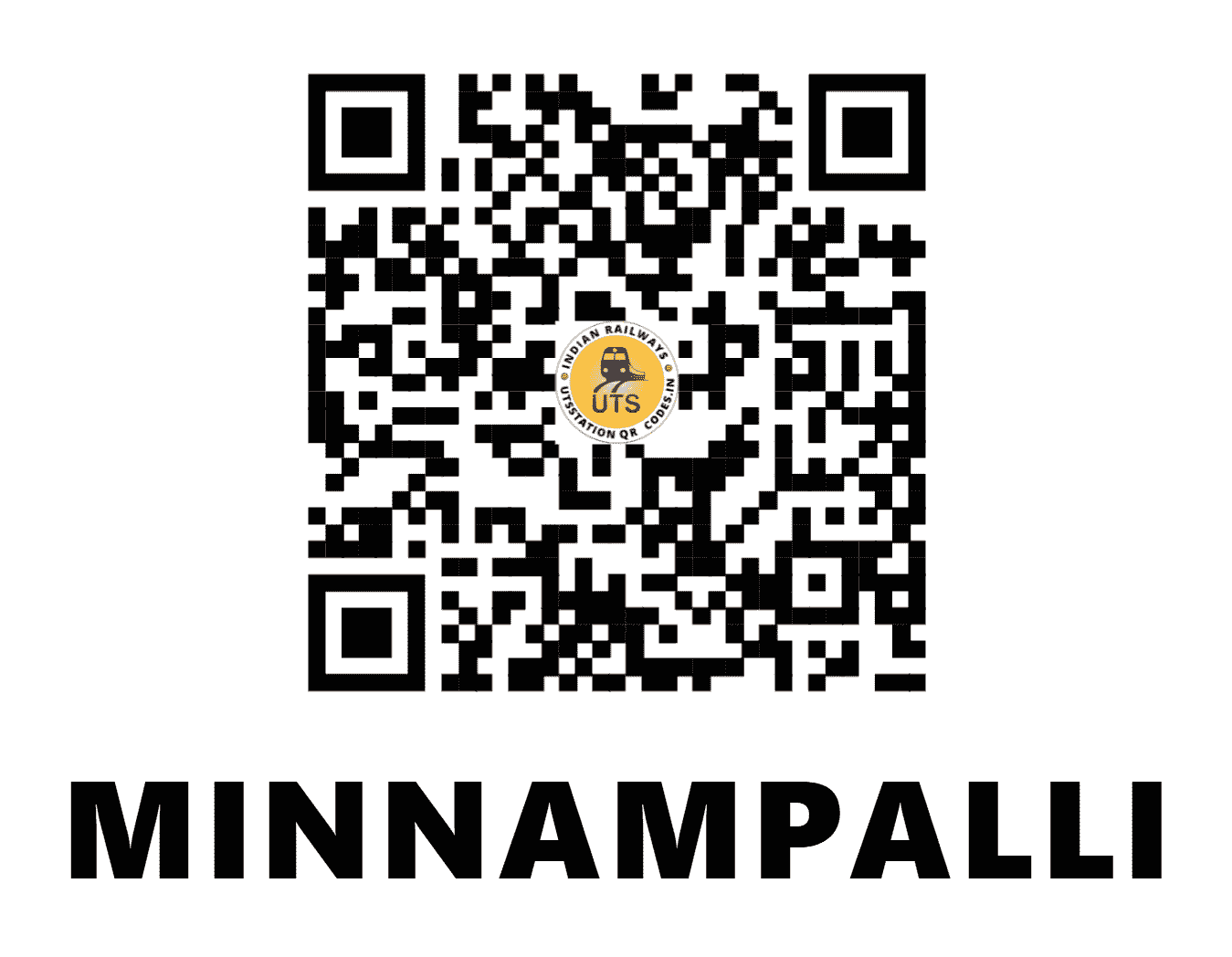 UTS QR Code for MINNAMPALLI - MPLI (SR - TAMIL NADU)